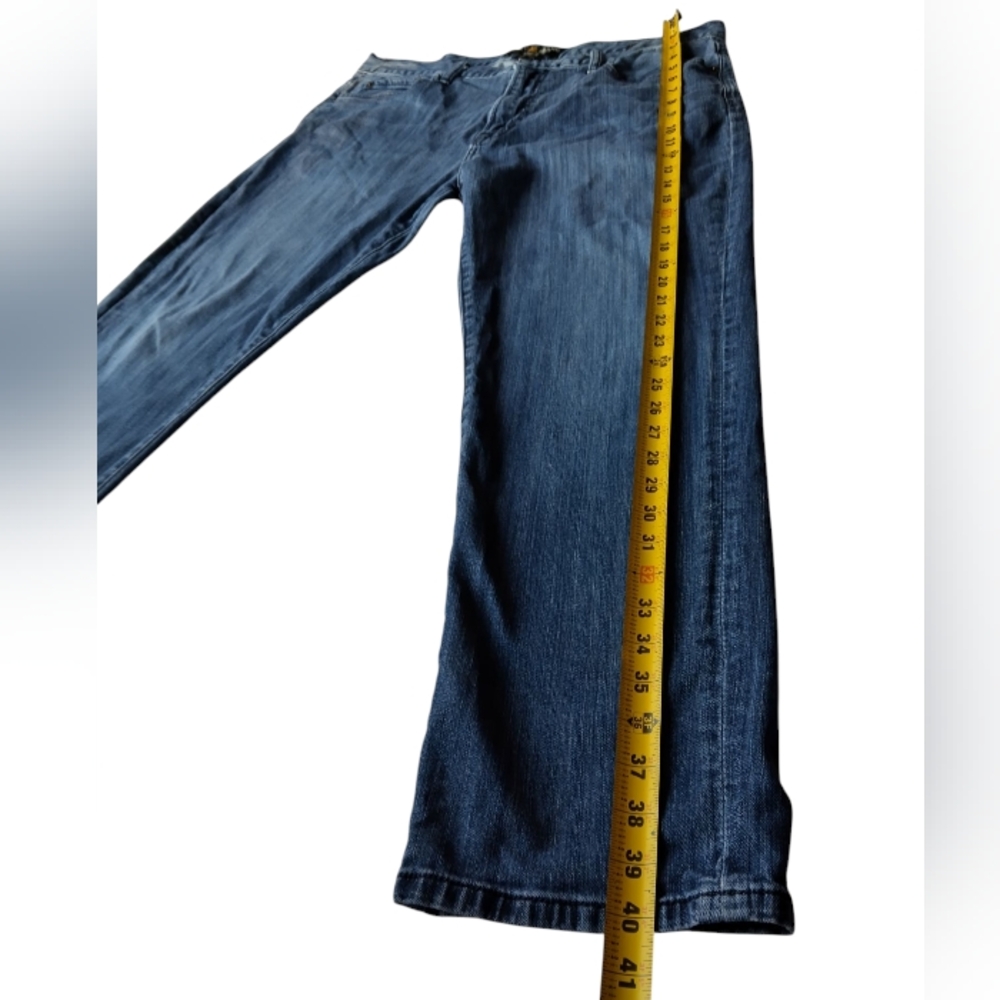 Lucky Brand Men's  Blue Jeans Original Straight Cotton Size  38X33 Medium Wash - Picture 7 of 13